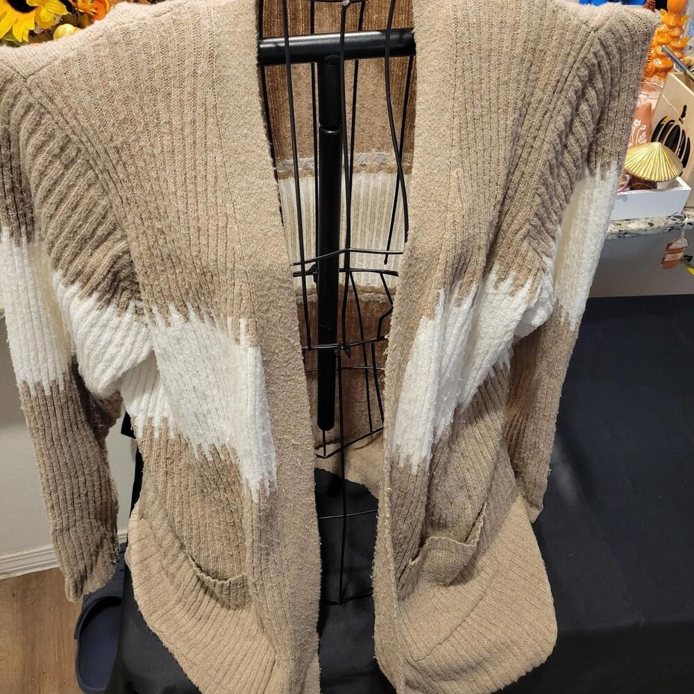 Chloe Women's Brown and Tan Cardigan